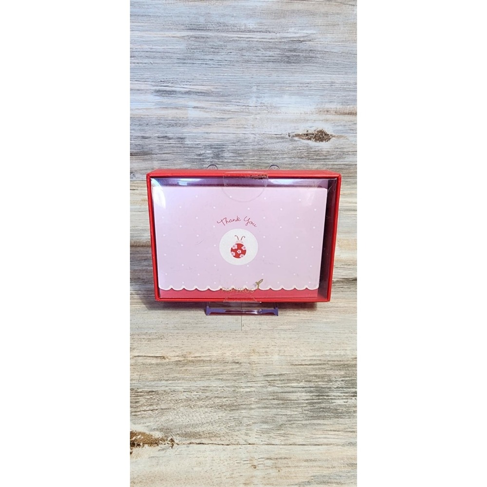 Papyrus Ladybug Thank You Glitter Accent Artist Designed Cards With Envelopes 14